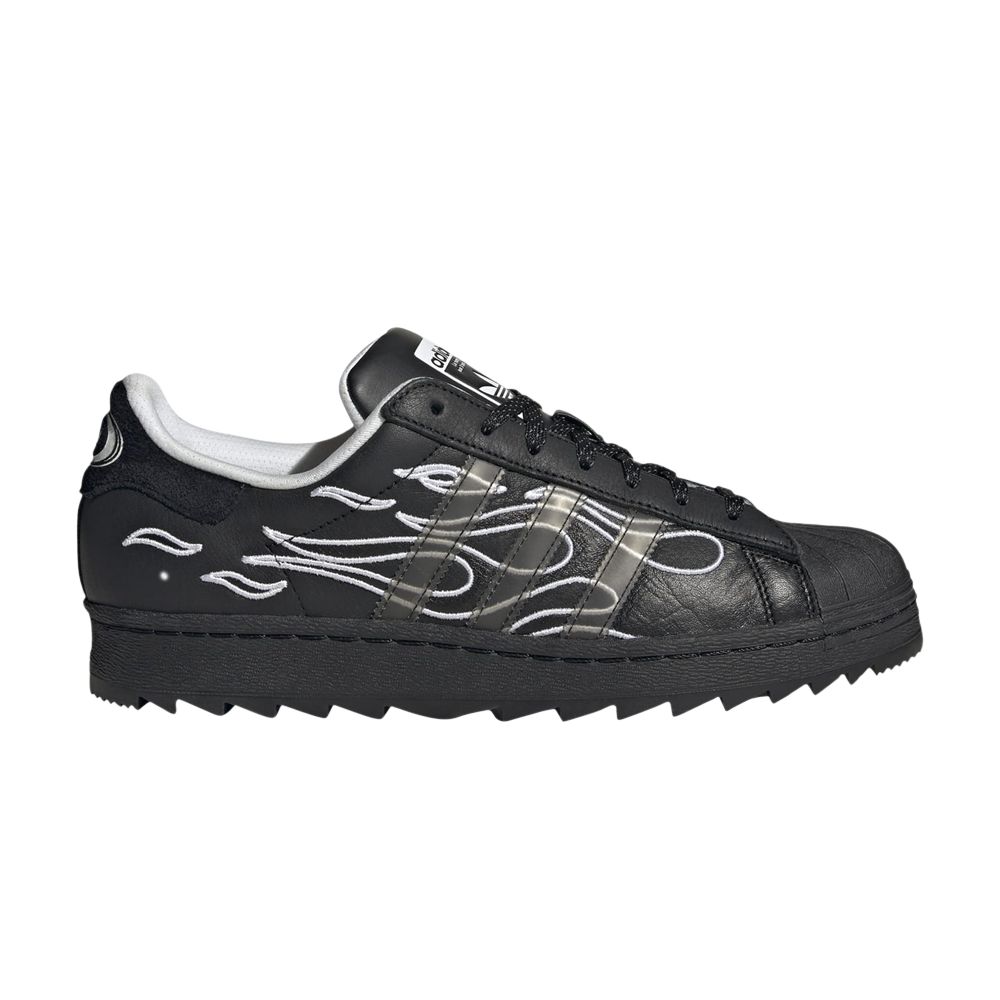 ADIDAS ORIGINALS NO SLEEP RAVE CLUB X SUPERSTAR RIPPLE 'CORE BLACK'