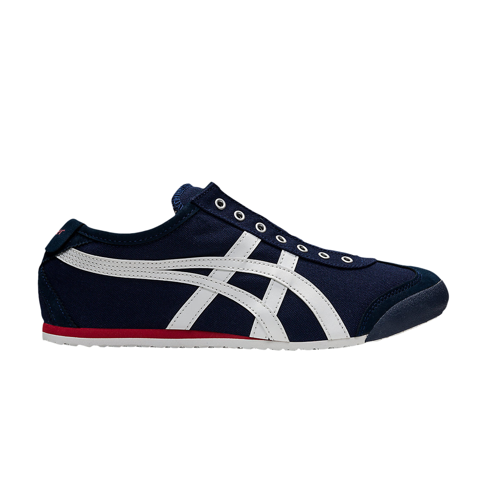 Pre-owned Onitsuka Tiger Mexico 66 Slip-on 'navy Red' In Blue