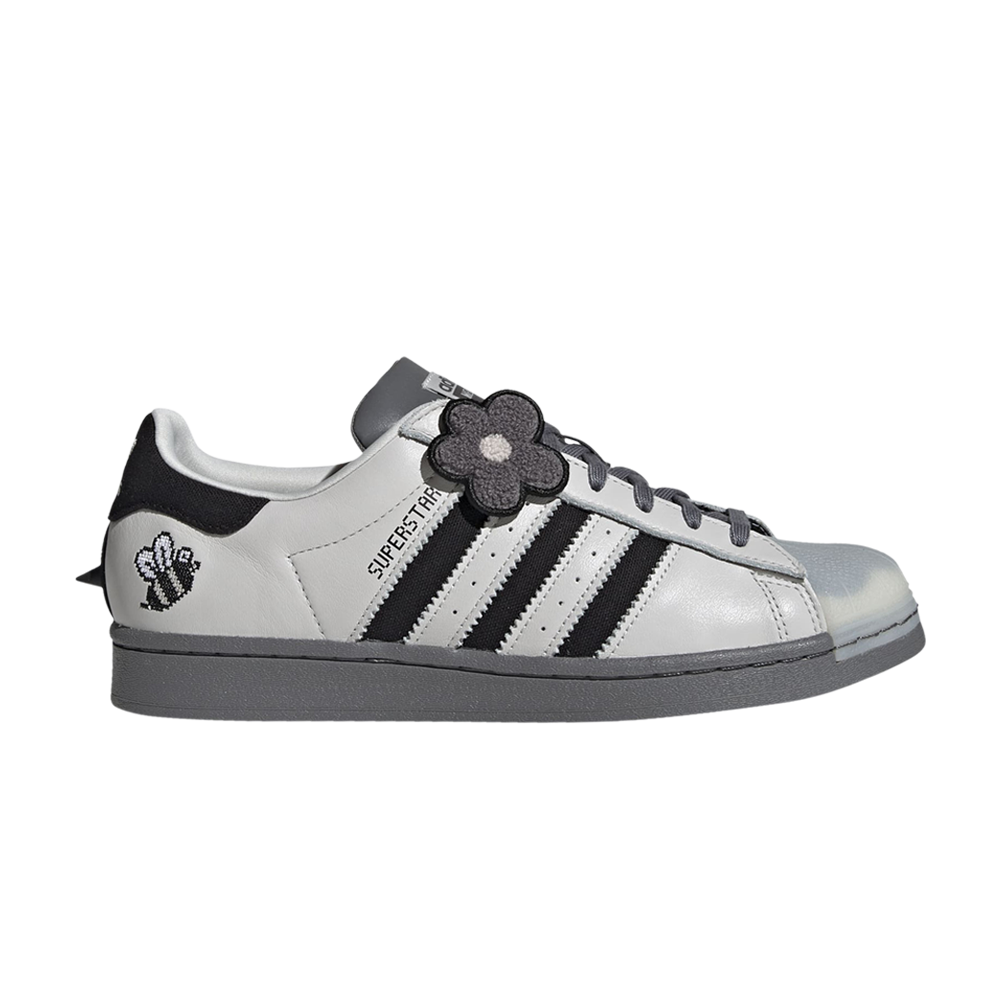 Pre-owned Adidas Originals Melting Sadness X Superstar 'bee' In Grey