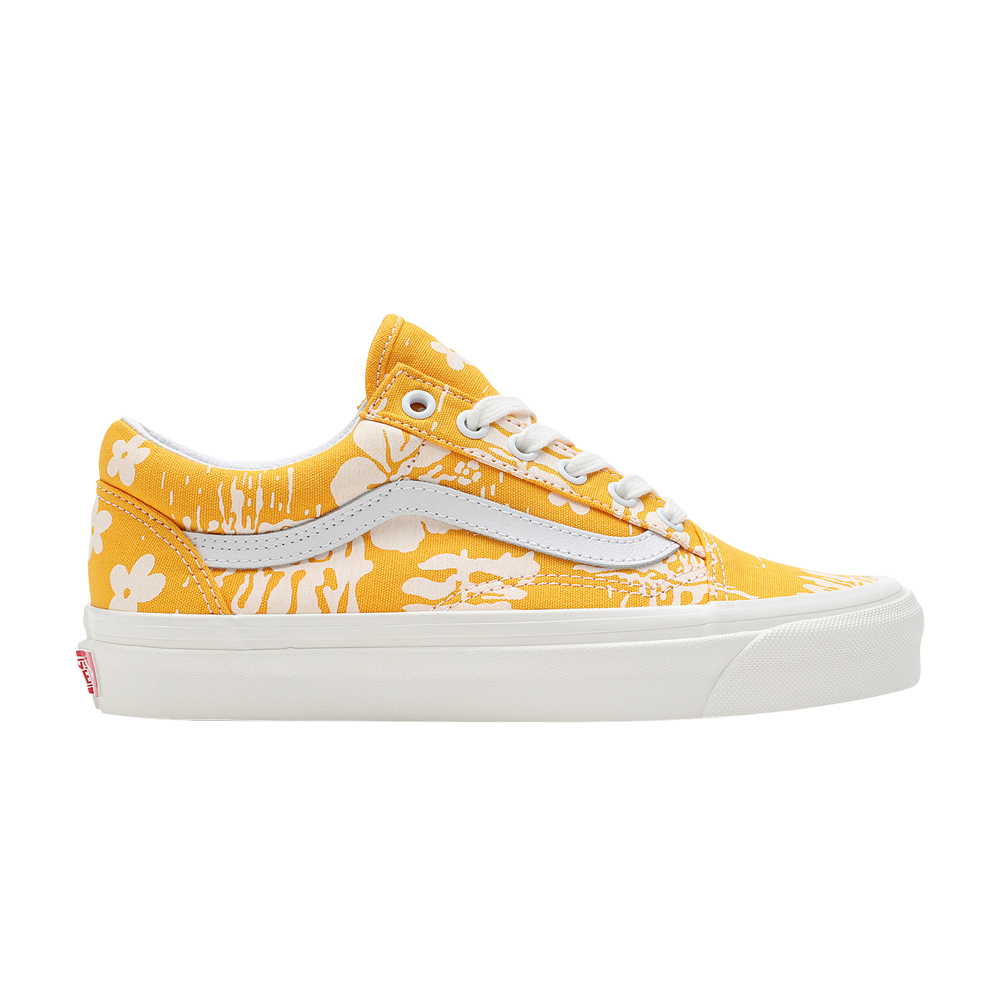 Pre-owned Vans Old Skool 36 Dx 'anaheim Factory - Floral Citrus' In Yellow