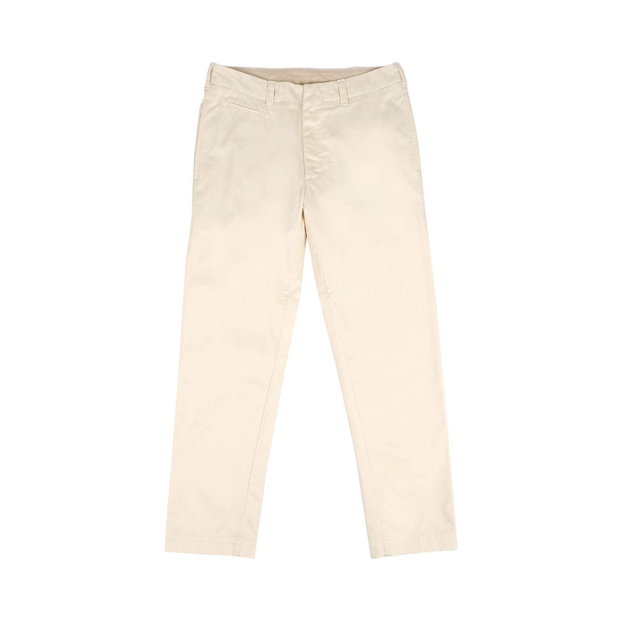 Pre-owned Nanamica Straight Chino Pants 'natural' In Cream