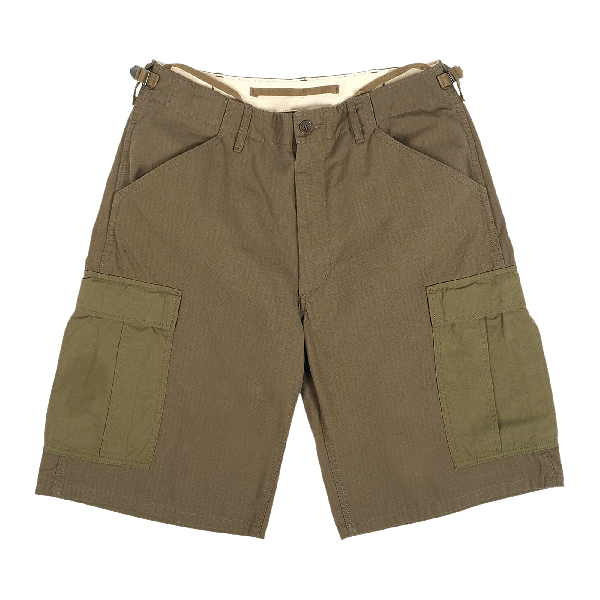 Pre-owned Nanamica Cargo Shorts 'khaki' In Green