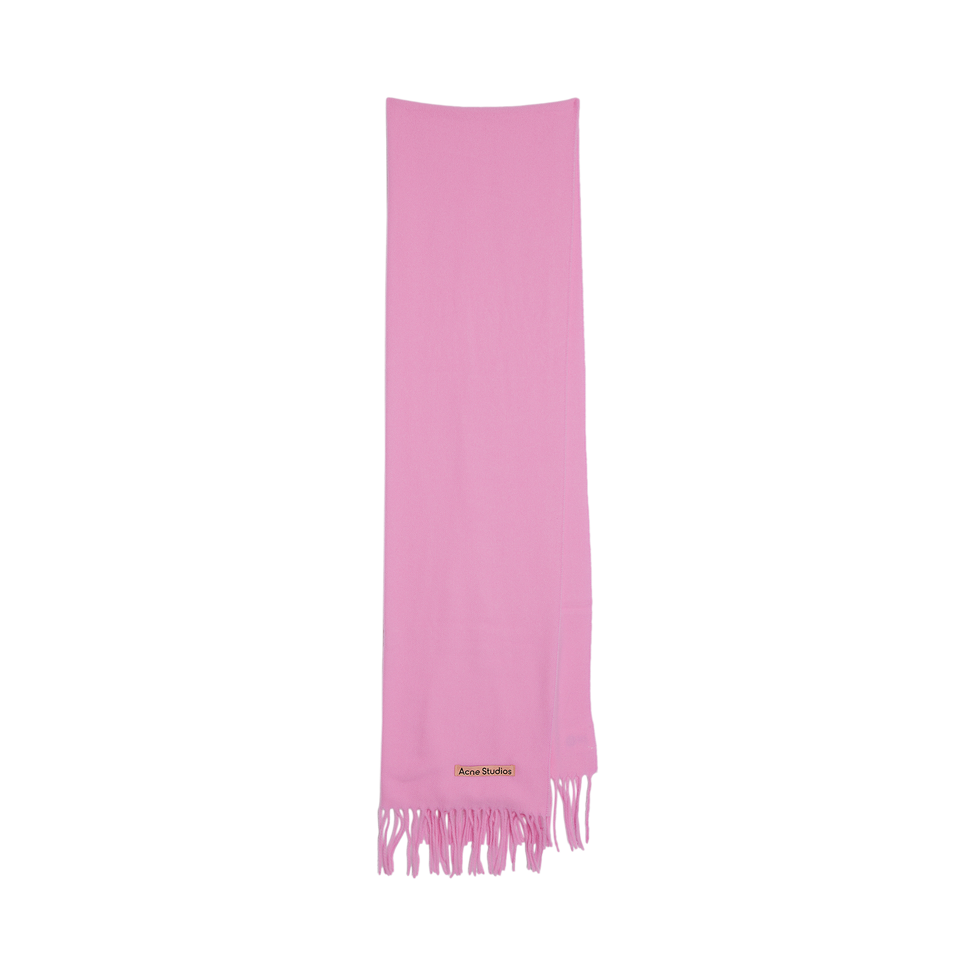 Pre-owned Acne Studios Fringe Wool Scarf 'bubble Pink'