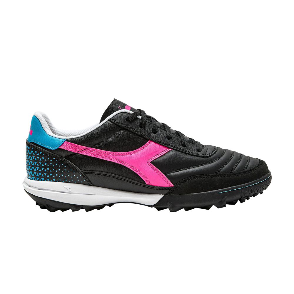Diadora Calcetto GR LT TF 'Black Pink Fluorescent' | Men's Size 10.5 - 101-180571-D0730