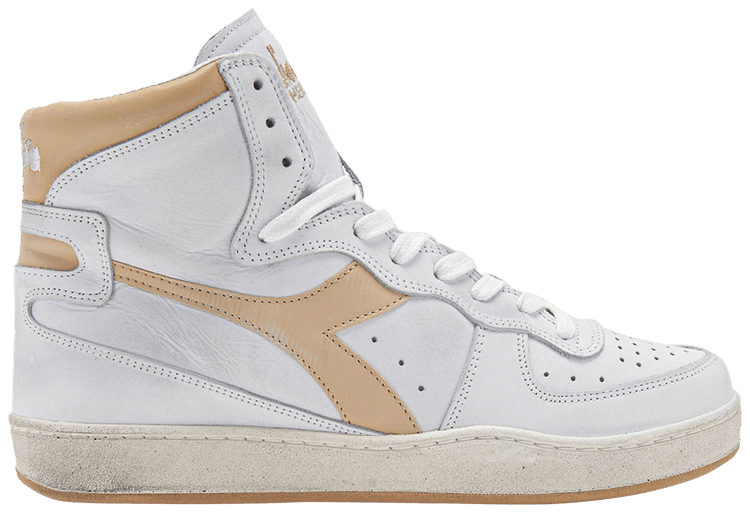 Diadora Mi Basket Used White Beige
