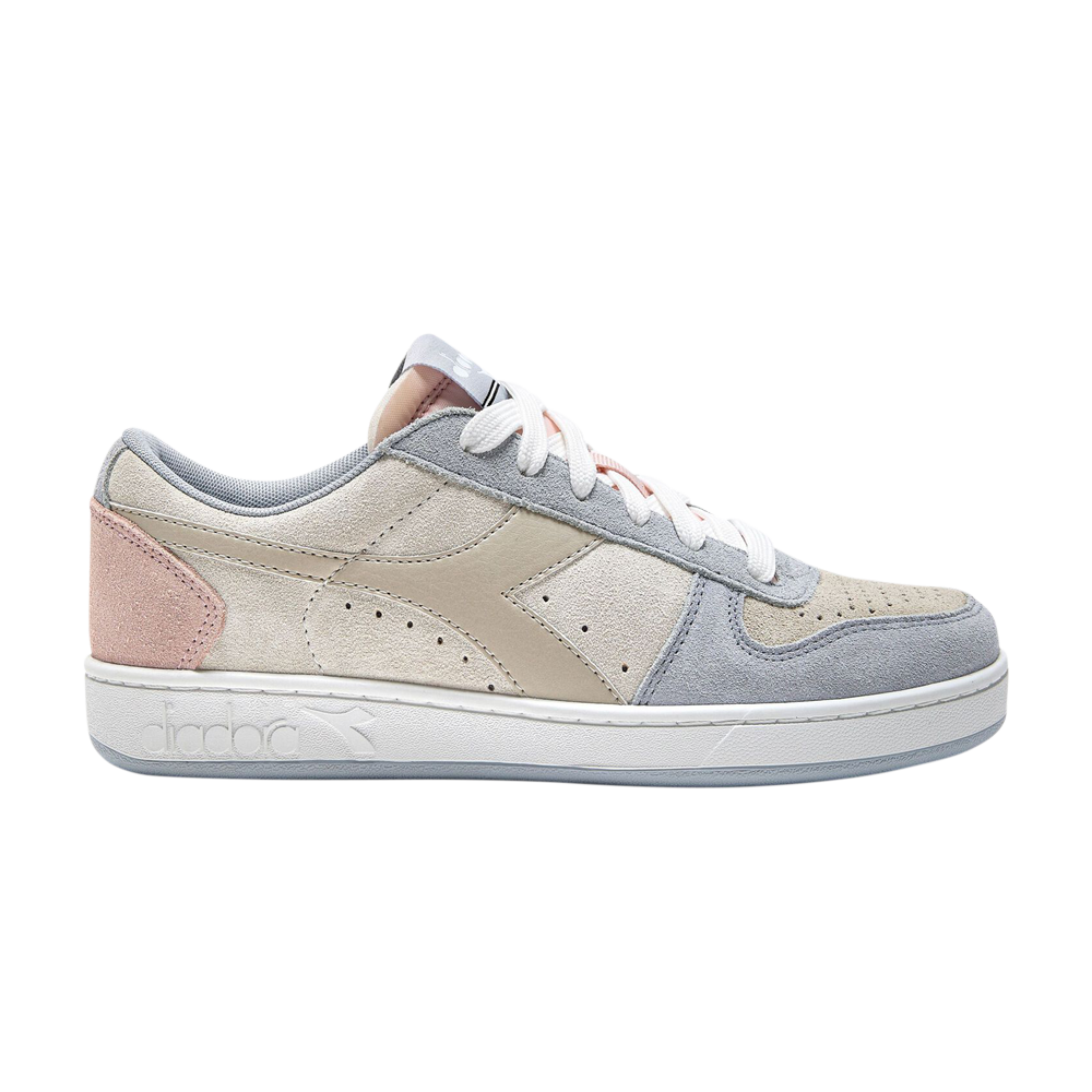 Pre-owned Diadora Wmns Magic Basket Low Suede 'arctic Ice Whisper White' In Grey
