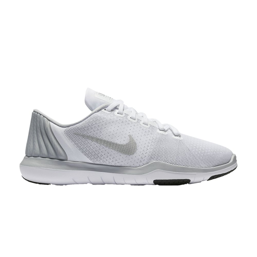 Wmns Flex Supreme Trainer 5 'White Metallic Silver' - 852467-100