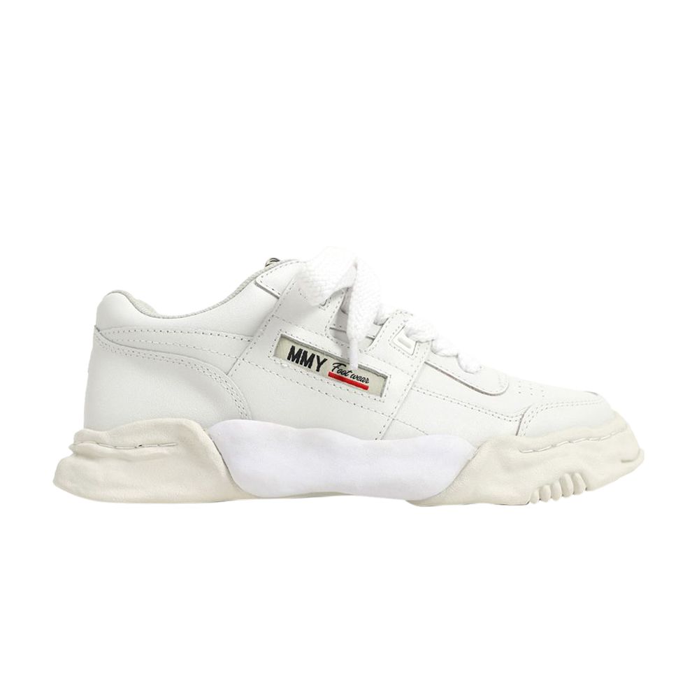 Pre-owned Miharayasuhiro Maison Mihara Yasuhiro Maison Mihara Yasuhiro Parker Og Sole Leather Low 'white' | Men's Size 43