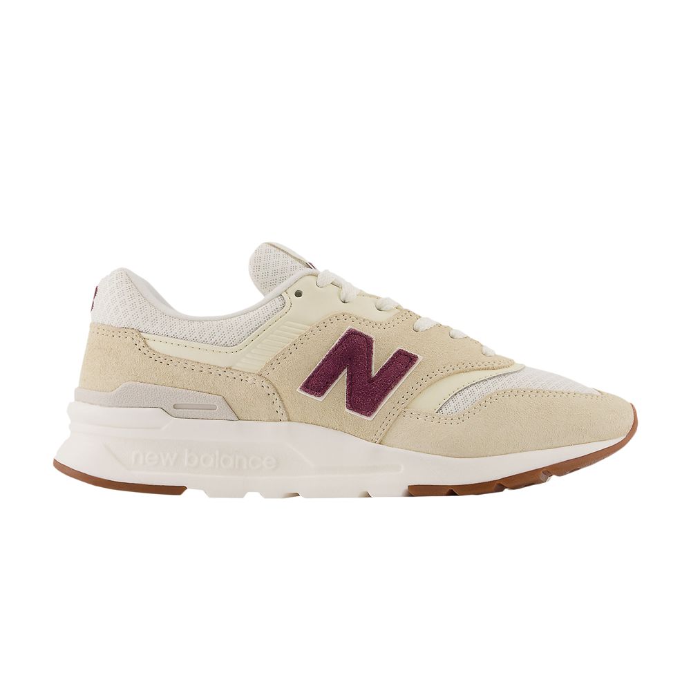 Pre-owned New Balance Wmns 997h 'macadamia Nut Burgundy' | Cream | Women's Size 9.5