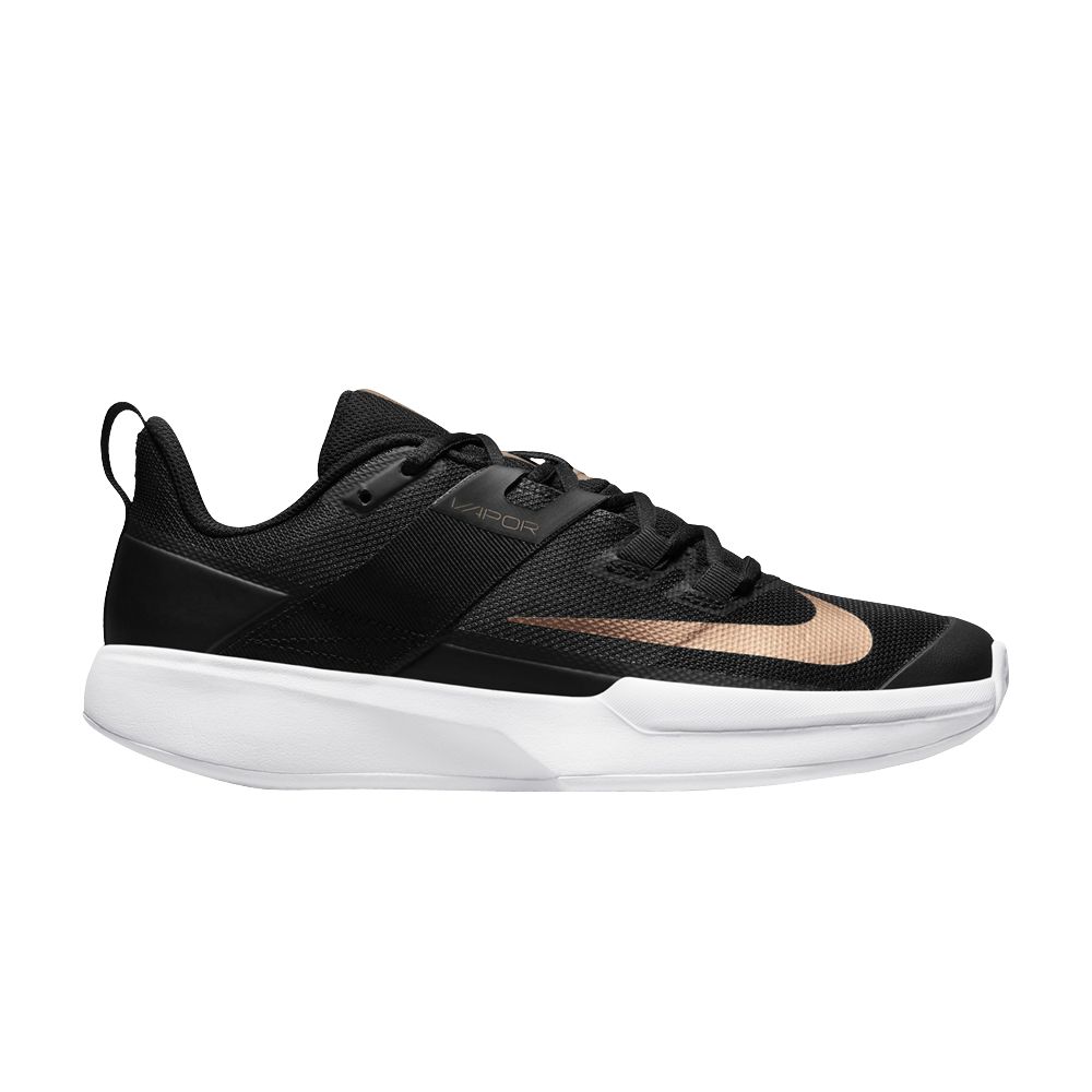 Pre-owned Nike Wmns Court Vapor Lite Clay 'black Metallic Red Bronze'