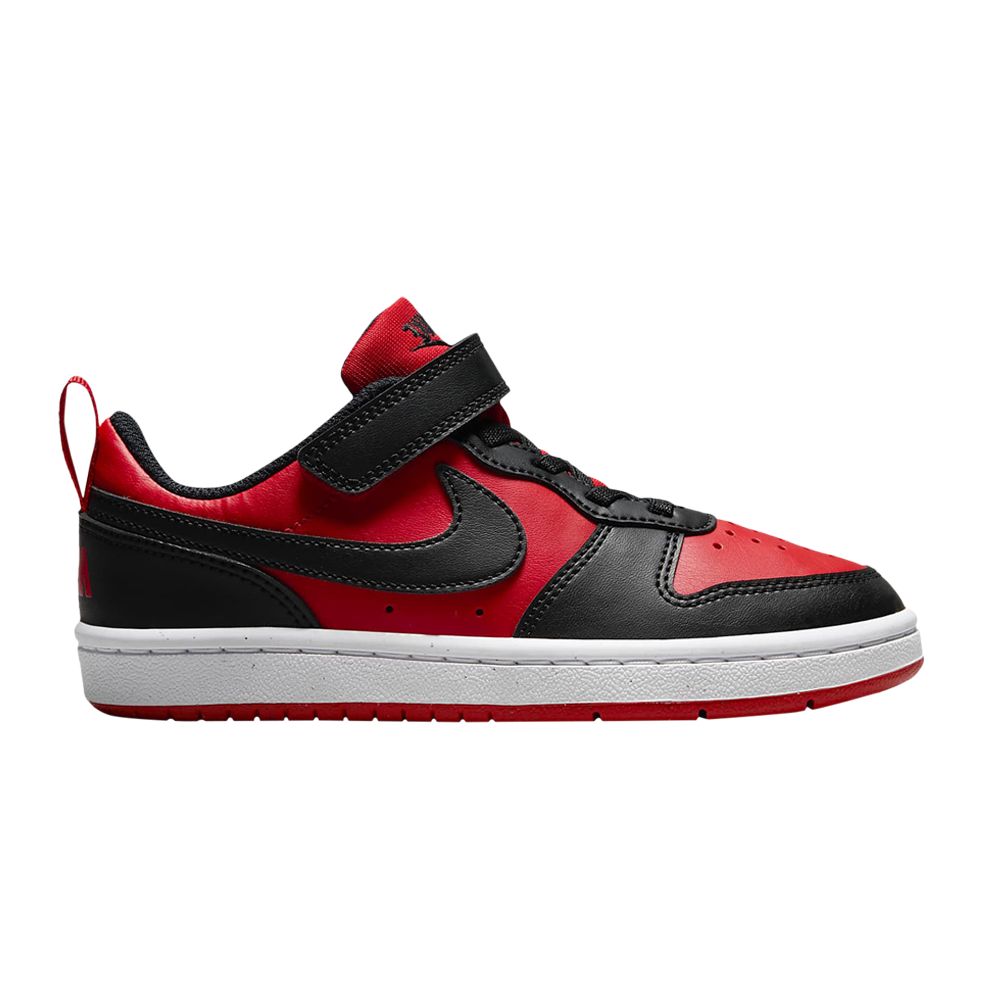 Pre-owned Nike Court Borough Low Recraft Ps 'black University Red' | Kid's Size 12