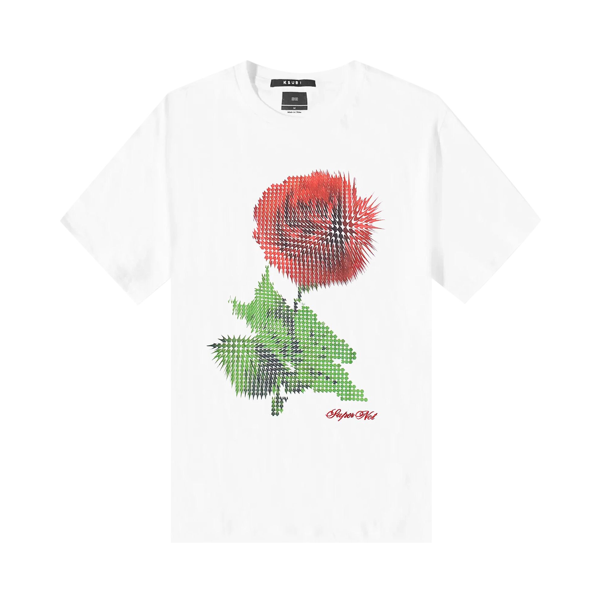 Pre-owned Ksubi Pixel Kash T-shirt 'true White'