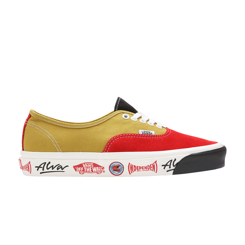 Pre-owned Vans Alva Skates X Authentic 44 Dx '45th Anniversary' In Red