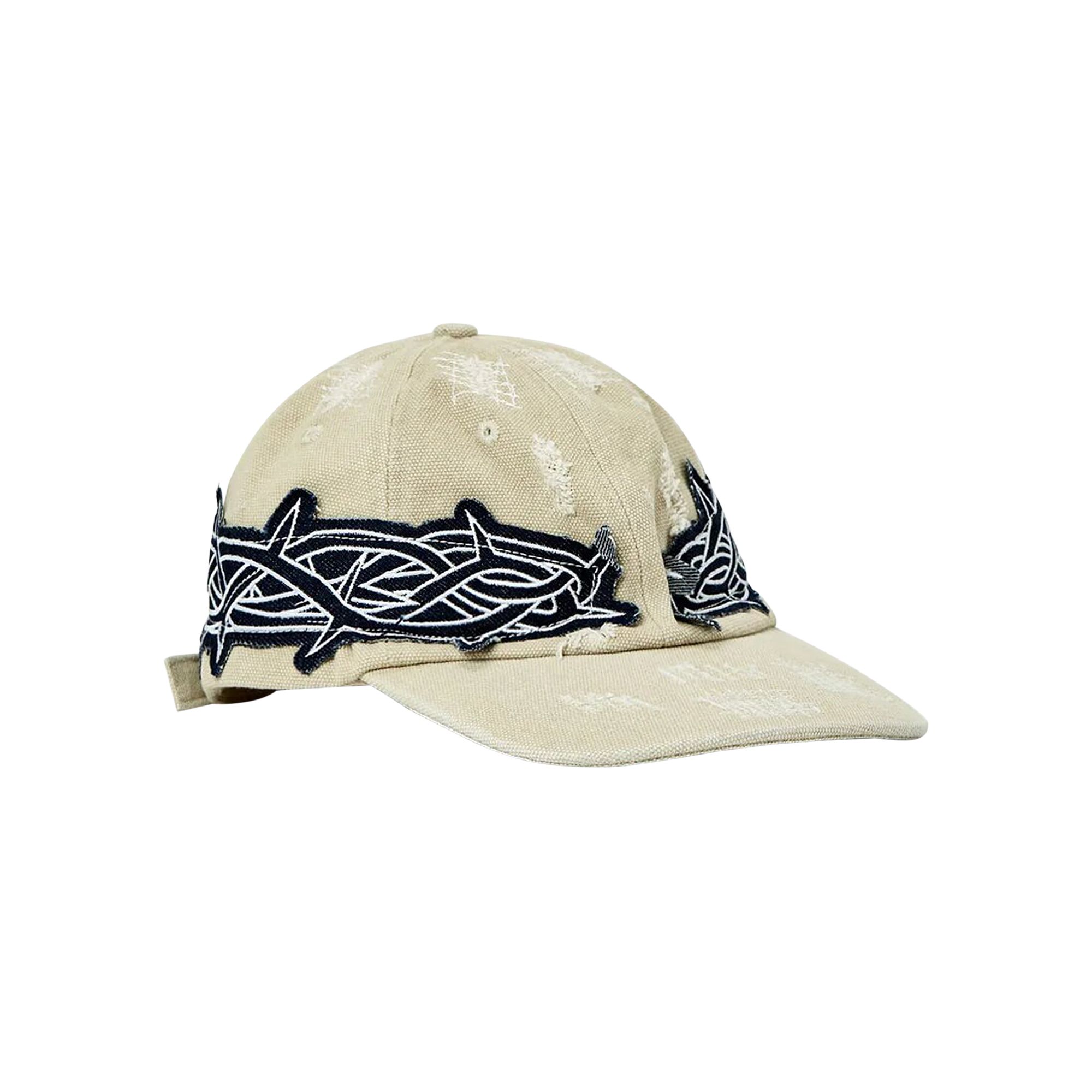 Pre-owned Who Decides War Crown Of Thorns Cap 'cloud/coal' | Cream | Men's Size Onesize In White