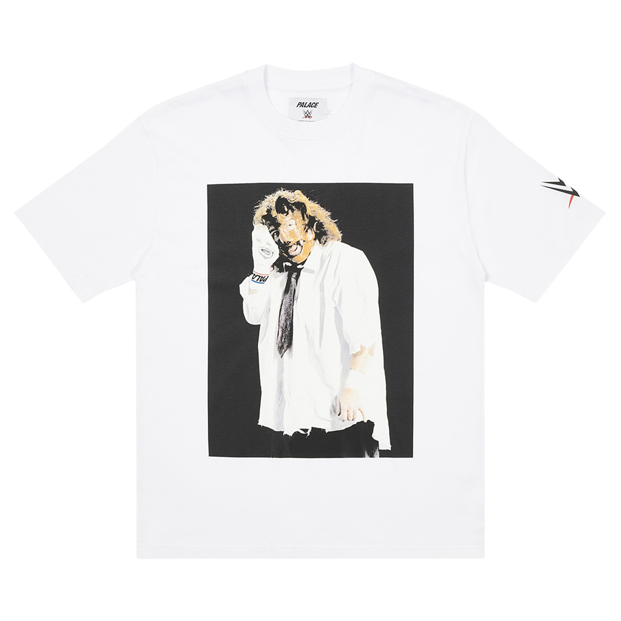 Palace x WWE Mankind Sock T-Shirt 'White' | Men's Size XL