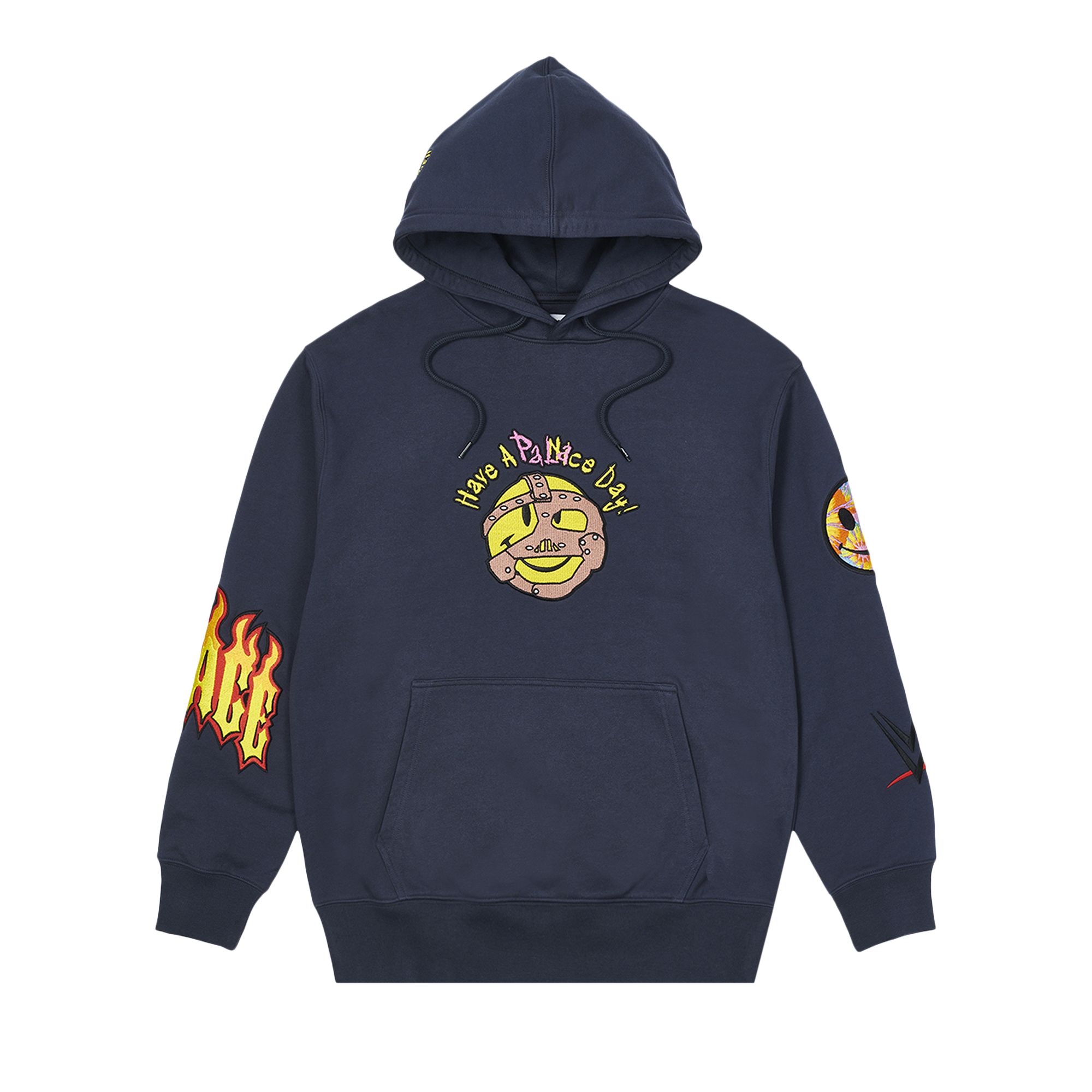 Palace x WWE Love Hood 'Navy' | Blue | Men's Size XL