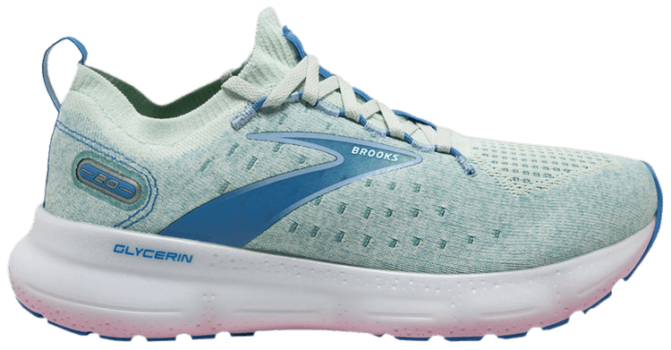 Brooks Wmns Glycerin StealthFit 20 Blue Glass Open Air