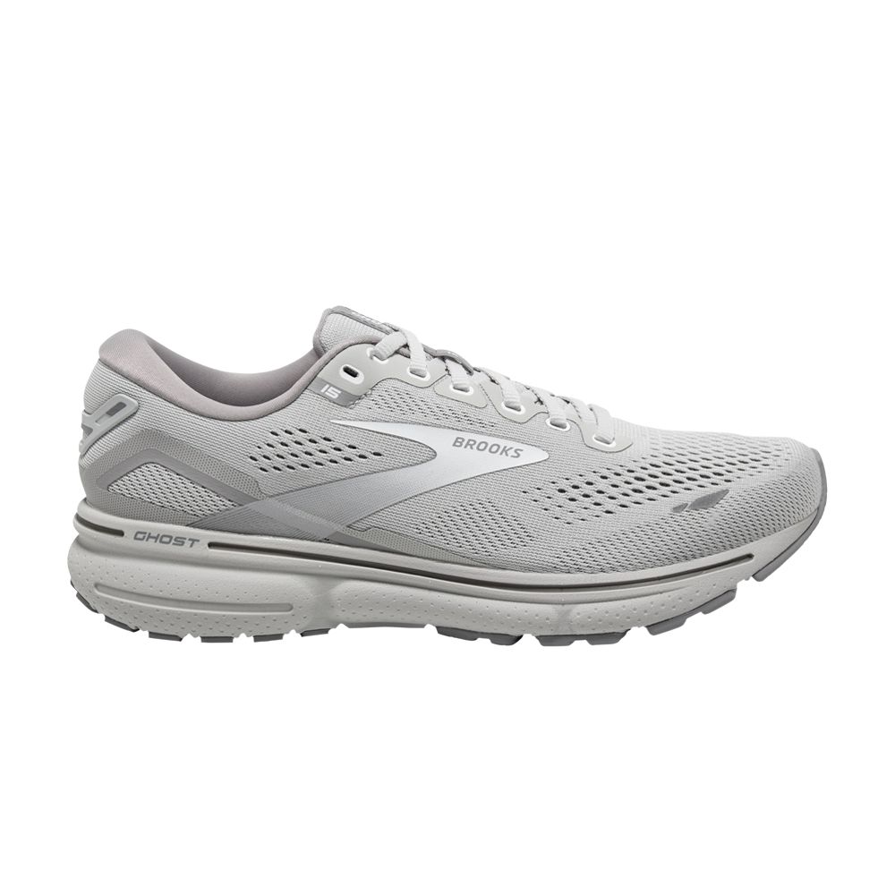 Pre-owned Brooks Wmns Ghost 15 'oyster White' In Grey