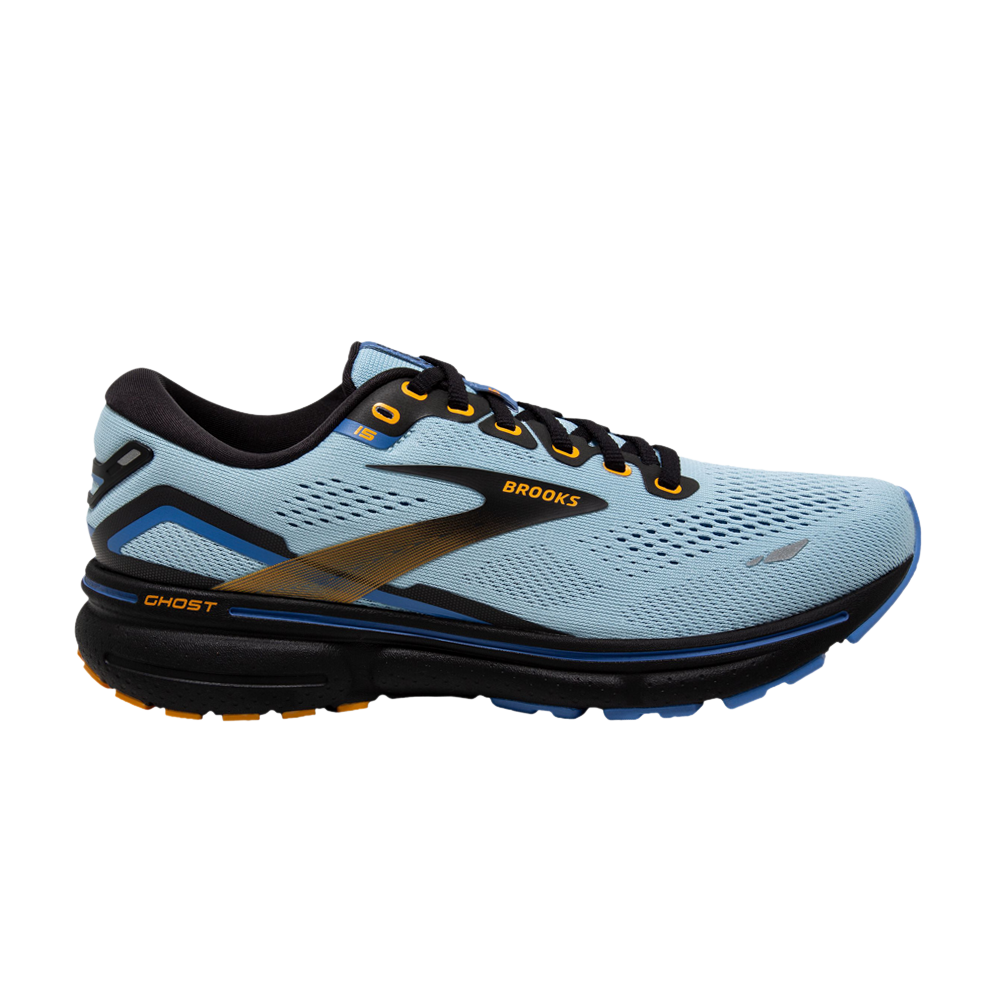 Pre-owned Brooks Wmns Ghost 15 'light Blue Yellow'
