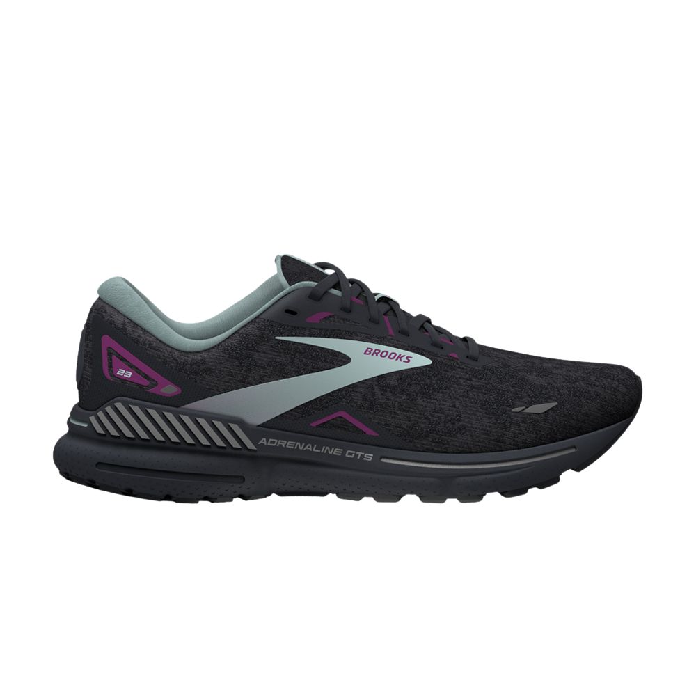 Pre-owned Brooks Wmns Adrenaline Gts 23 'black Light Blue'