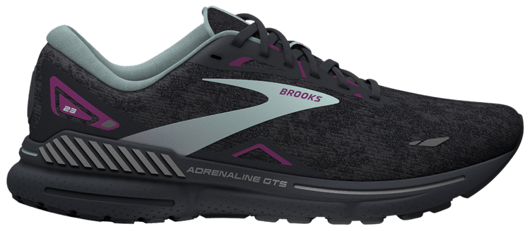 Brooks Wmns Adrenaline GTS 23 Wide Black Light Blue