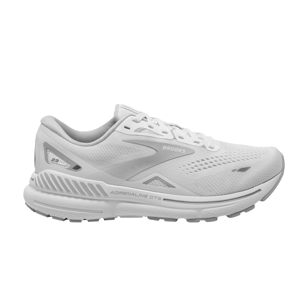 Pre-owned Brooks Wmns Adrenaline Gts 23 Wide 'white Oyster'