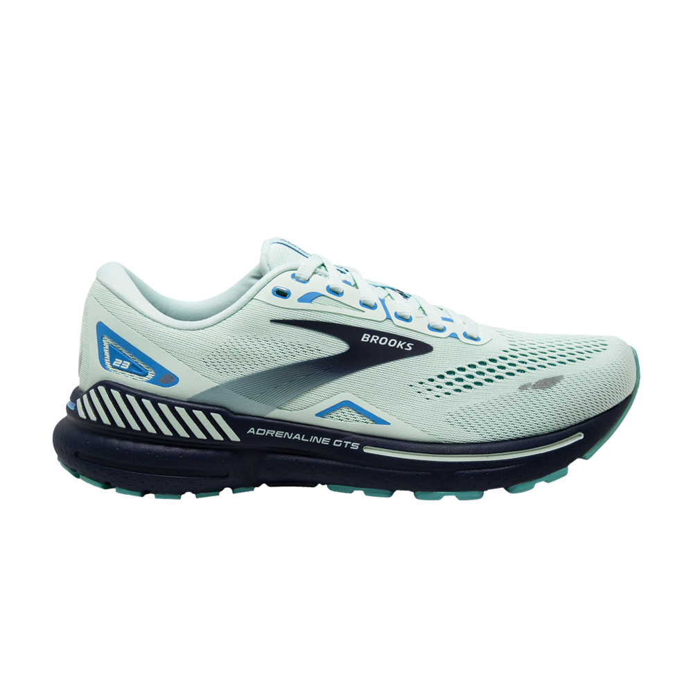 Pre-owned Brooks Wmns Adrenaline Gts 23 Wide 'blue Glass Marina'