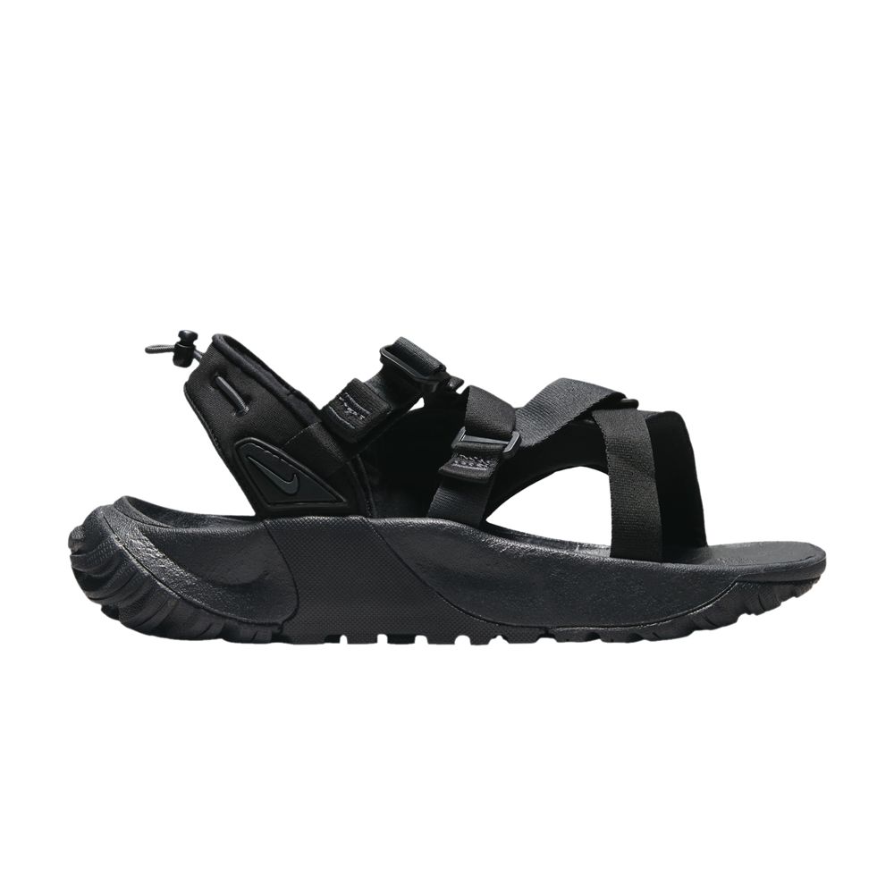 Pre-owned Nike Wmns Oneonta Next Nature Sandal 'triple Black'