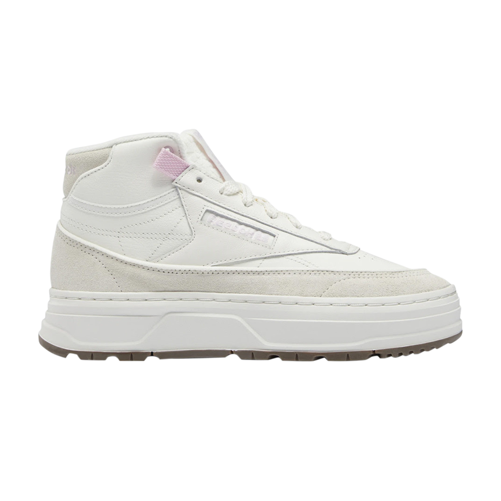 Pre-owned Reebok Wmns Club C Geo Mid 'chalk' In White