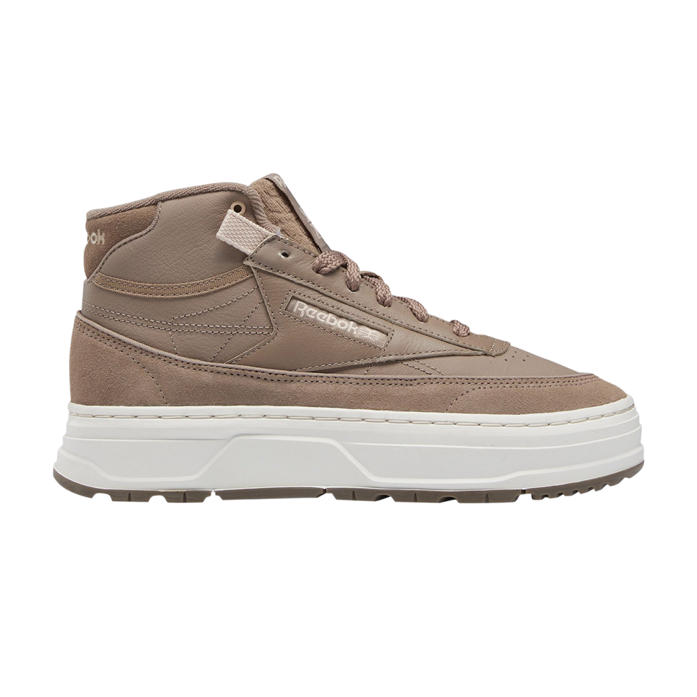 Pre-owned Reebok Wmns Club C Geo Mid 'taupe' In Brown