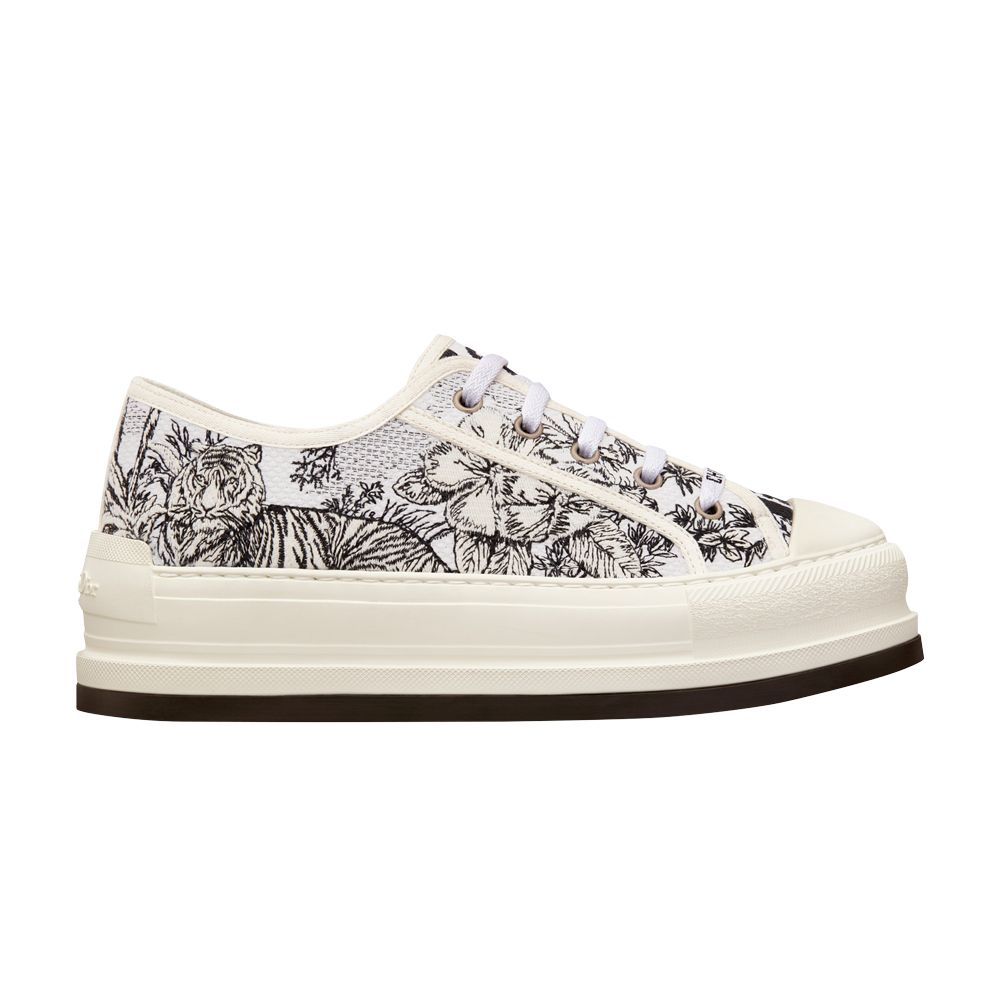 Pre-owned Dior Wmns Walk'n' Platform Sneaker 'embroidered Cotton - Toile De Jouy Voyage' | White | Wo