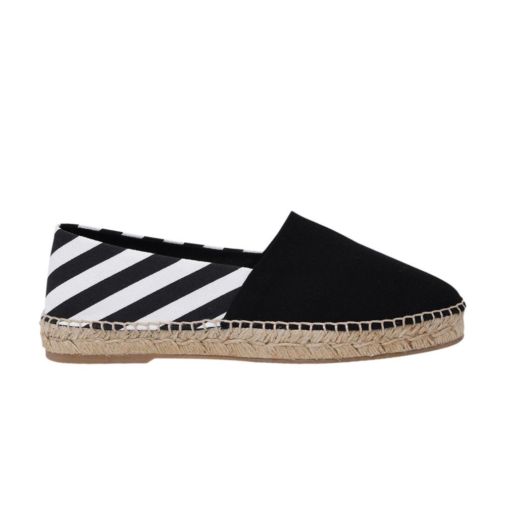 Pre-owned Off-white Wmns Stripes Flat Espadrilles 'black' | Women's Size 37