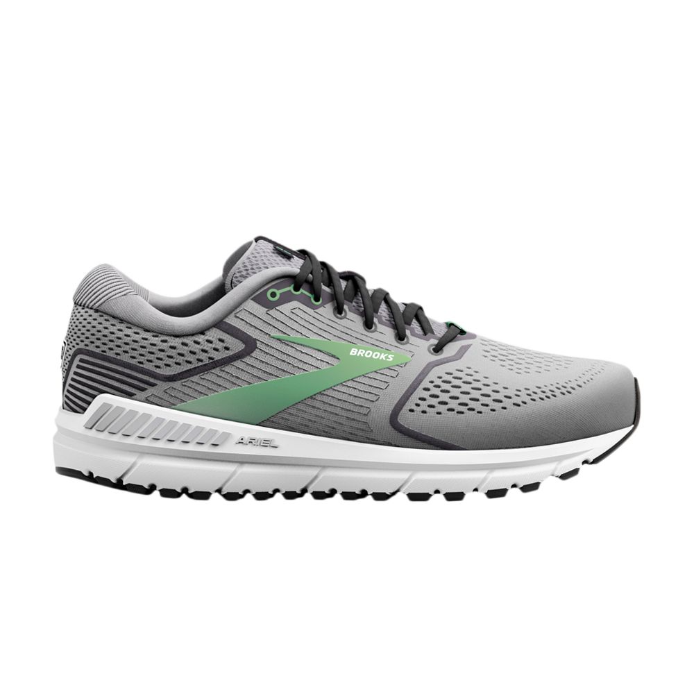 Pre-owned Brooks Wmns Ariel 20 'alloy Green' In Grey