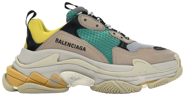 Buy Balenciaga Wmns Triple S Sneaker Green Yellow 2018 524039