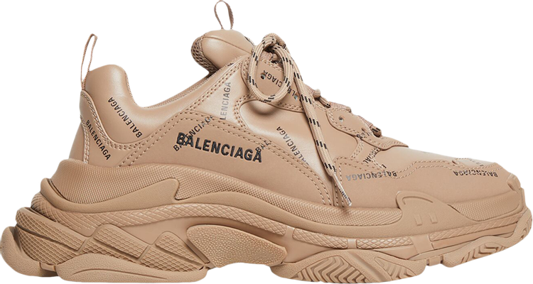 Balenciaga Triple S Sneaker 'Allover Logo - Dark Beige'