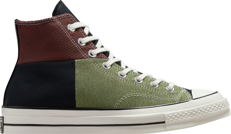 Chuck 70 High 'Crafted Patchwork - Trolled Green Earth Brown'
