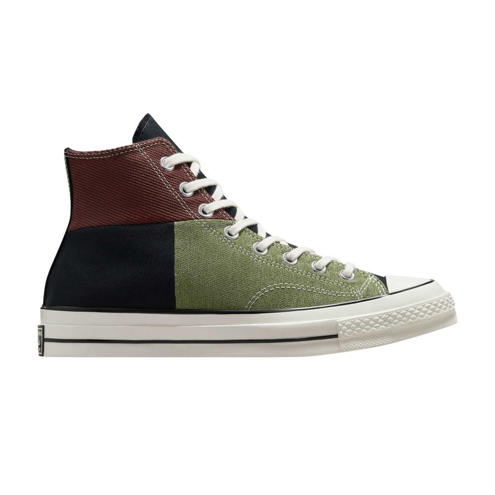 Pre-owned Converse Chuck 70 High 'crafted Patchwork - Trolled Green Earth Brown'