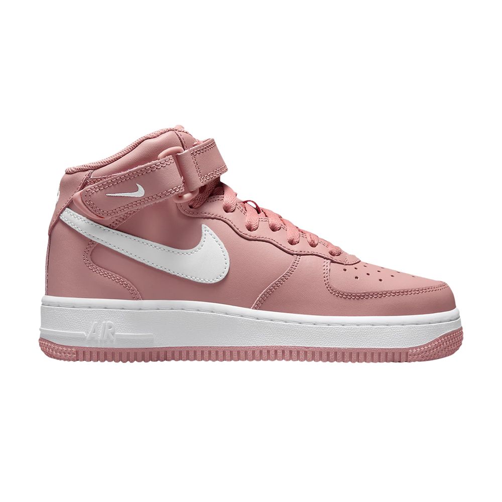 Pre-owned Nike Air Force 1 Mid Le Gs 'red Stardust' | Pink | Kid's Size 5.5