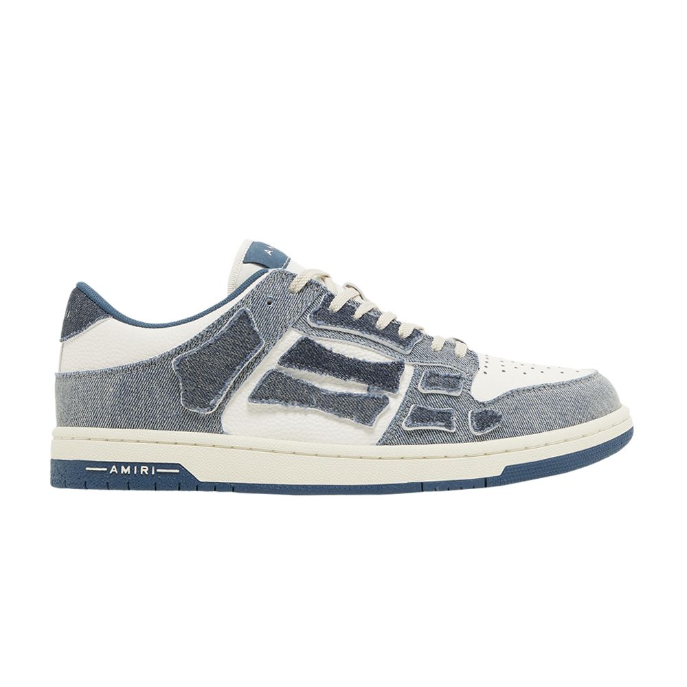 Pre-owned Amiri Skel Top Low 'denim' | Blue | Men's Size 45
