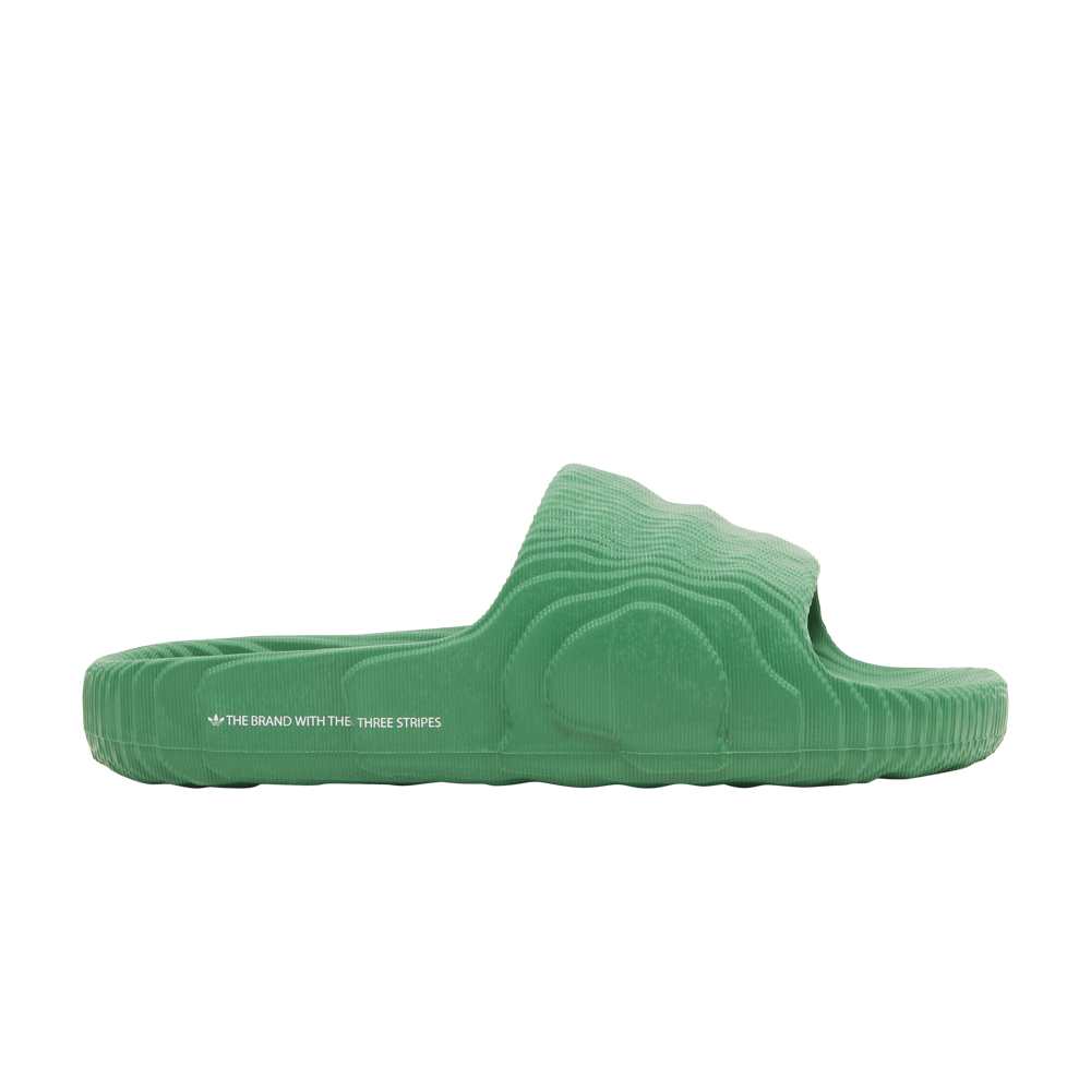 Pre-owned Adidas Originals Adilette 22 Slides 'green White'