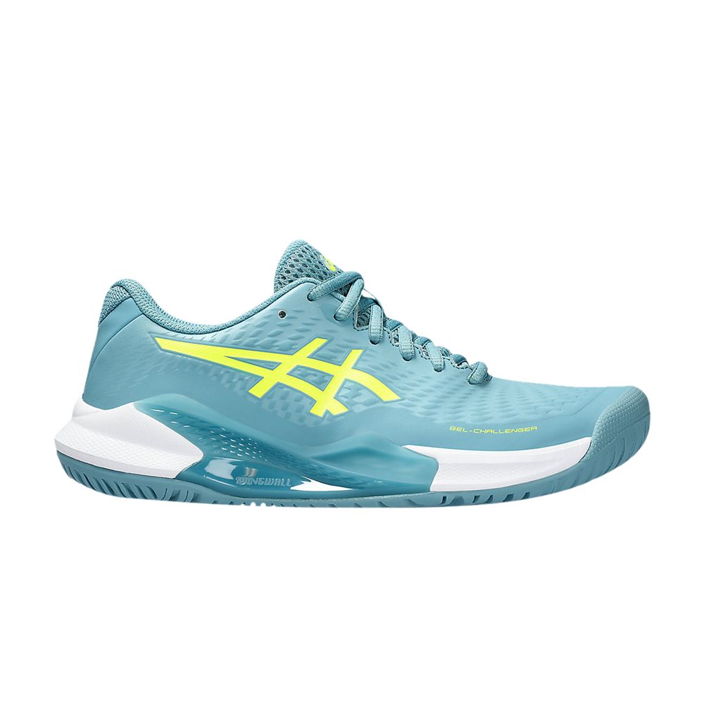 Pre-owned Asics Wmns Gel Challenger 14 'gris Blue Safety Yellow'