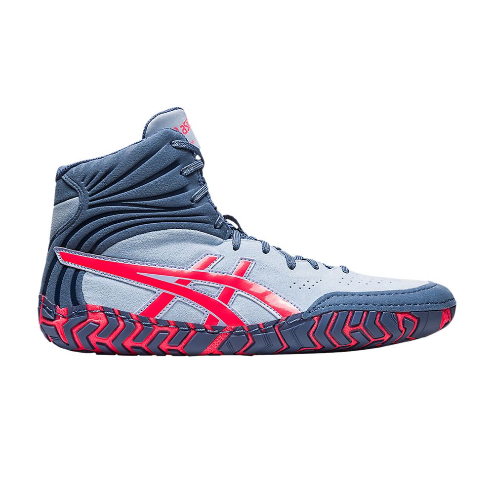 Pre-owned Asics Aggressor 5 'mist Diva Pink' In Blue