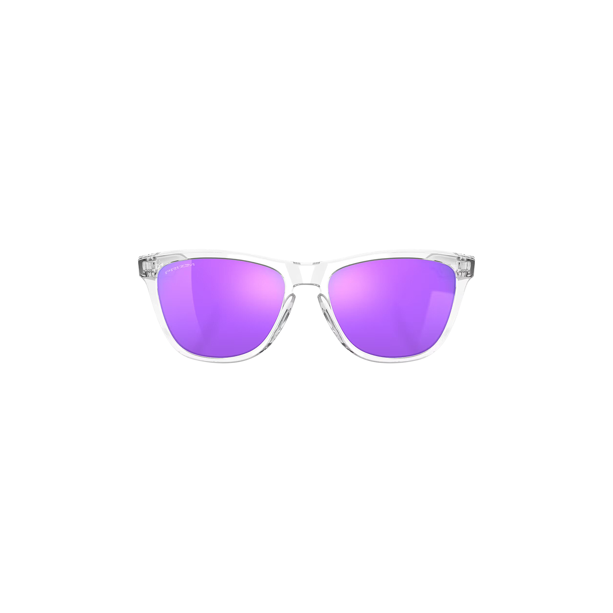 Pre-owned Oakley Frogskins Sunglasses 'polished Clear/prizm Violet' In Multi-color