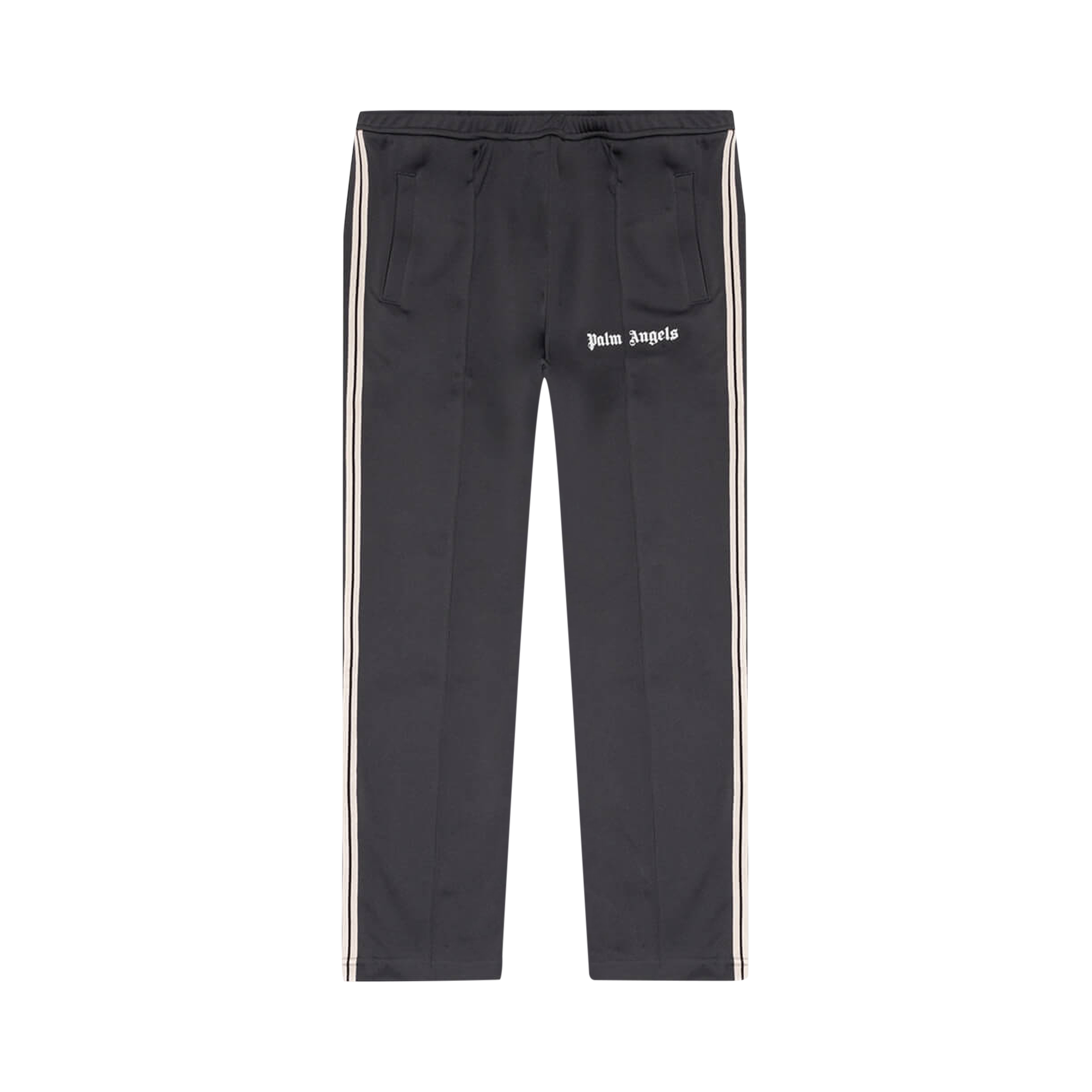 Pre-owned Palm Angels Thin Waist Slim Track Pants 'grey/off White'
