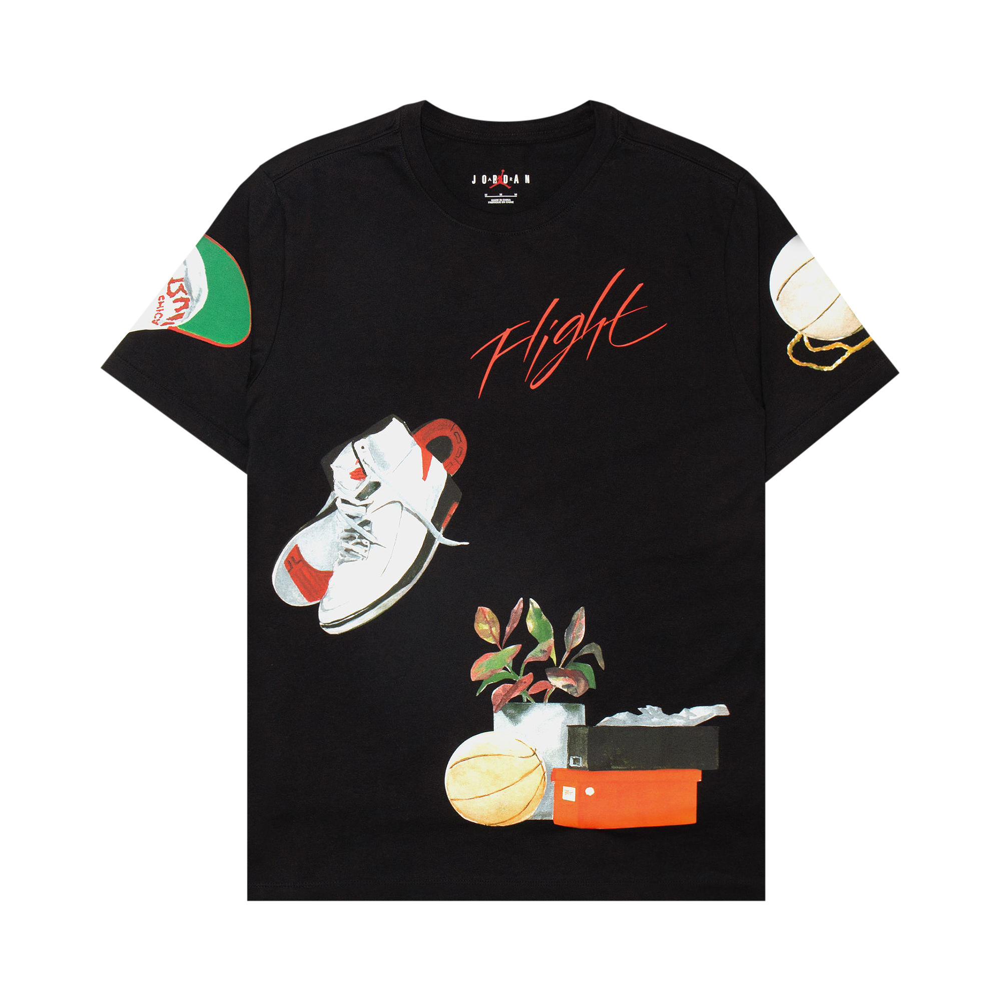 Pre-owned Air Jordan Artist Series By Jacob Rochester Graphic T-shirt 'black'