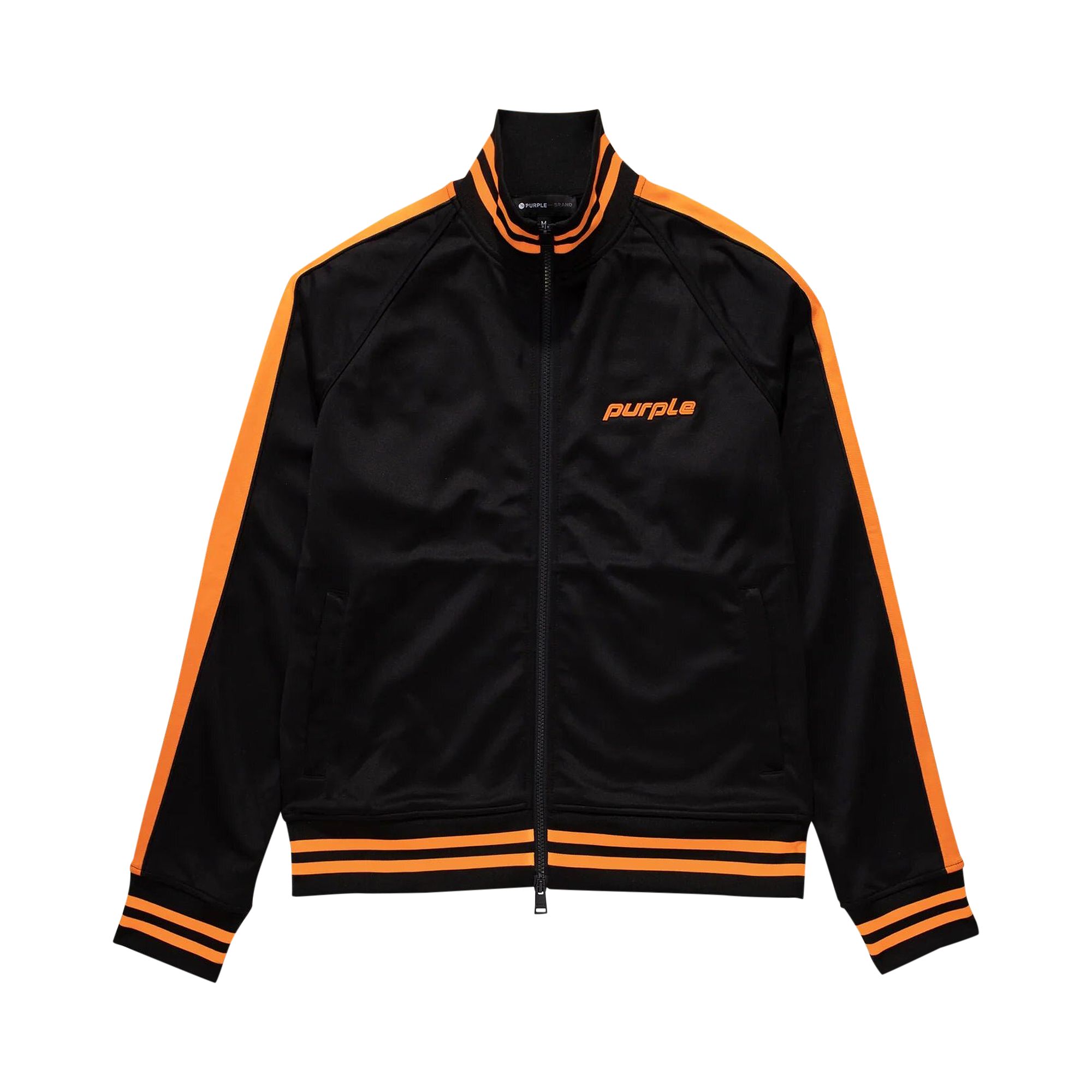 Pre-owned Purple Brand Track Jacket 'black Beauty/orange'
