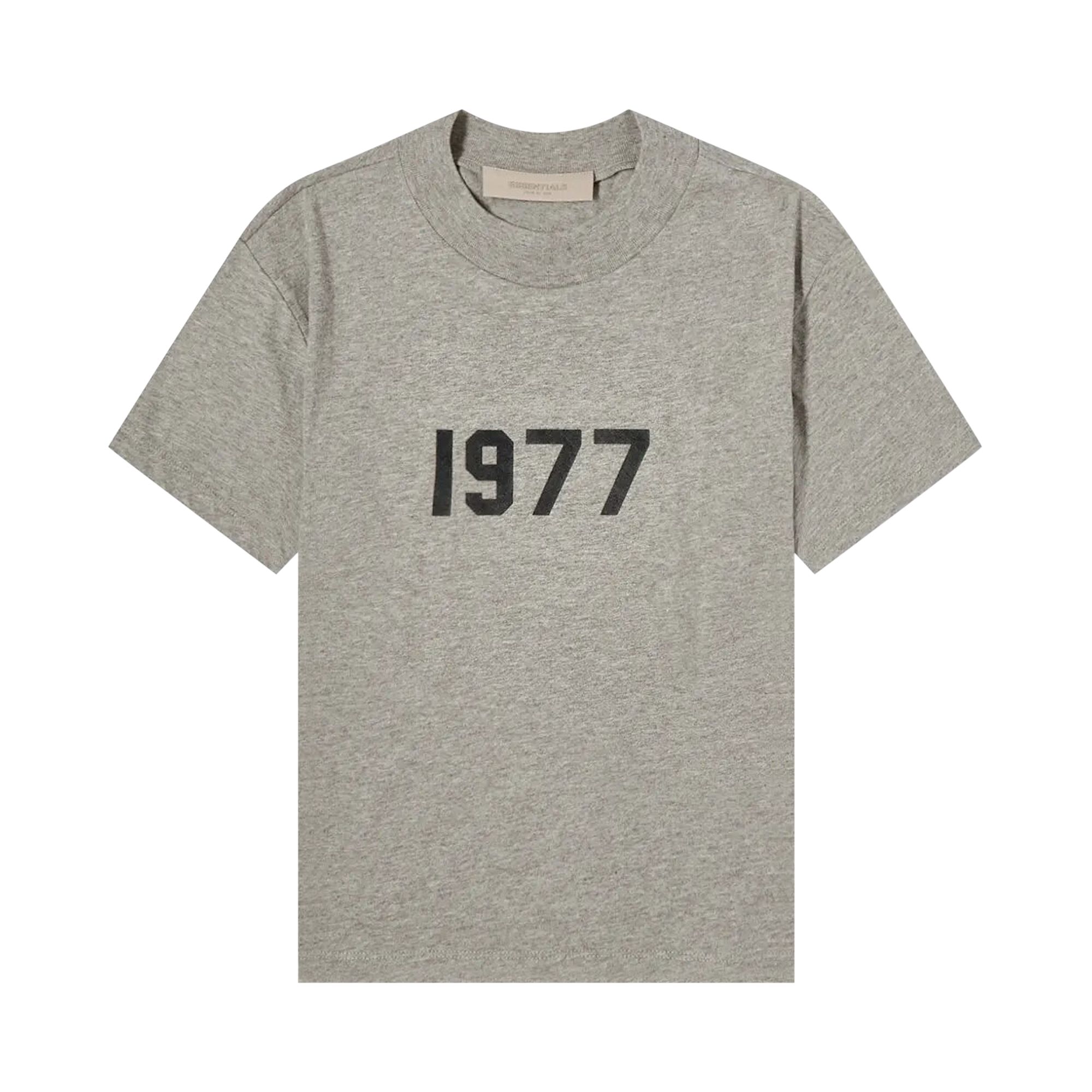Pre-owned Essentials Fear Of God 1977 T-shirt 'dark Oatmeal' In Grey