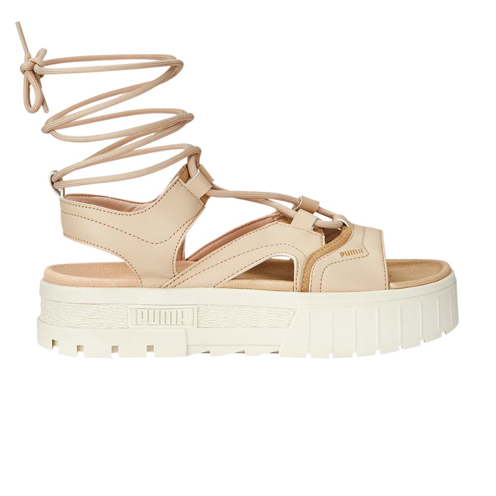 Pre-owned Puma Wmns Mayze Laces Sandals 'granola' In Brown