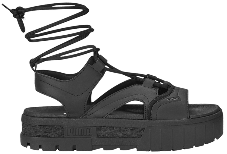 Buy Puma Wmns Mayze Laces Sandals 'Black' - 388950 02 | GOAT