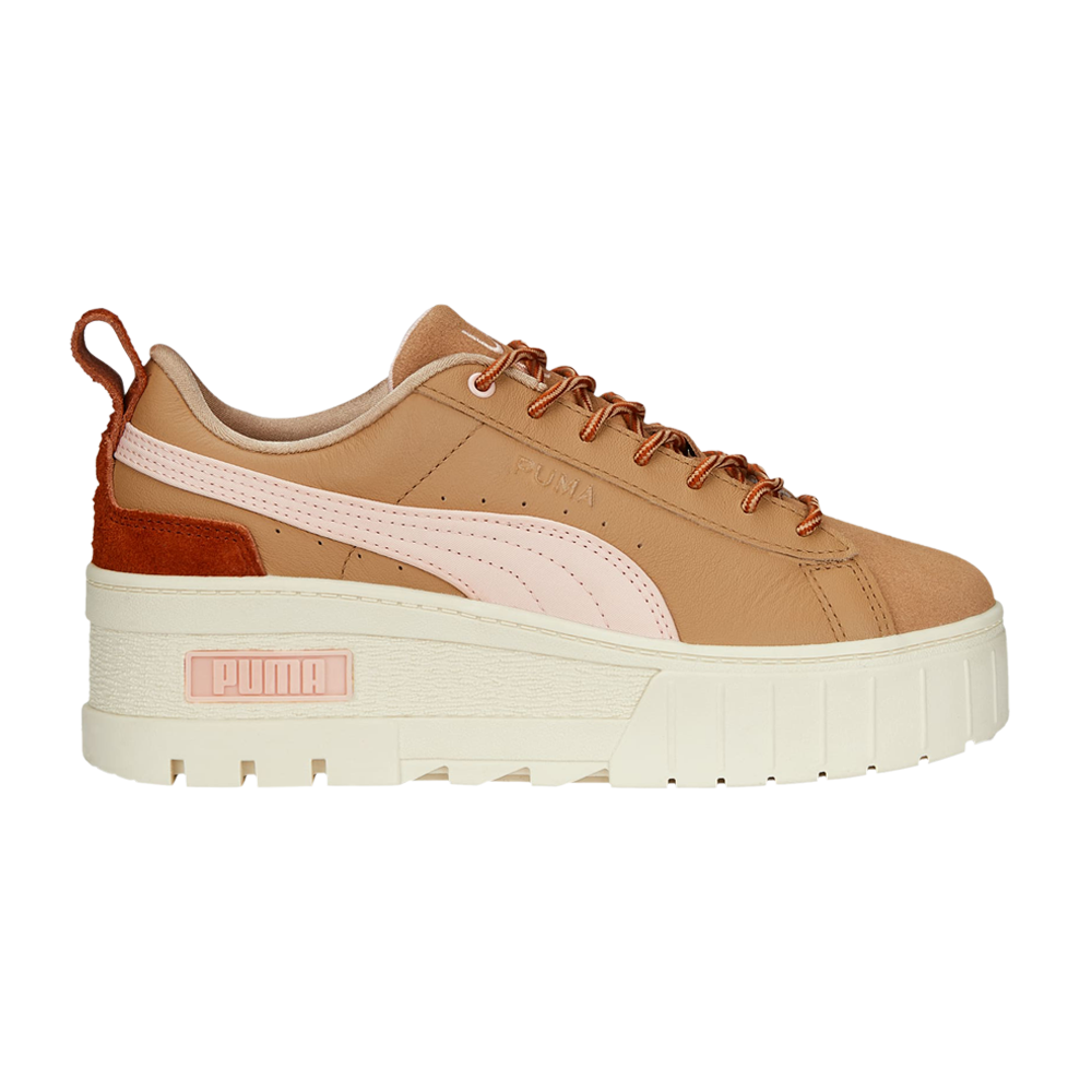 Pre-owned Puma Wmns Mayze Wedge 'wild' In Tan
